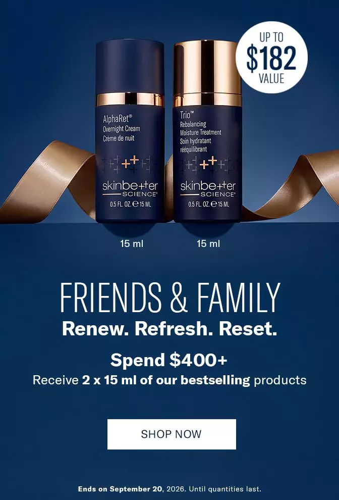 Spend $400+ Receive 2 x 15 ml of our bestselling products. Ends 20/09