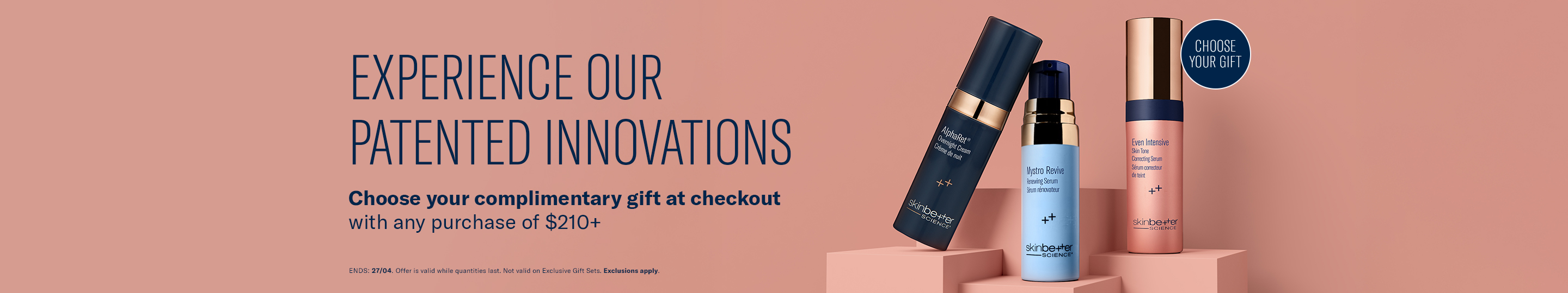 Spend $210+, Get a choice of Deluxe Samples