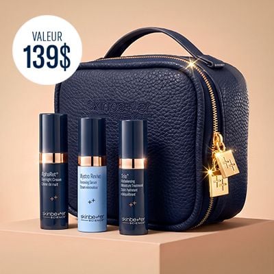 Recevez une miniroutine équilibrante pour la peau et une pochette de voyage avec tout achat de 350 $+. Se termine 24/10