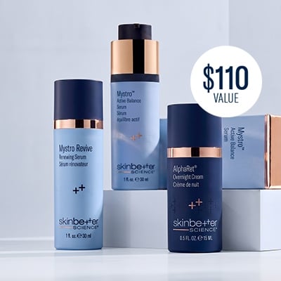Receive a complimentary 15 ml AlphaRet Overnight Cream with your purchase of a full-size Mystro. Ends 10/10